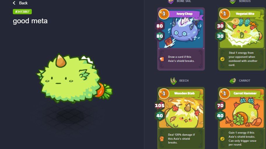 cebie0x's tweet photo. @Ggkamo1 Mine is a bit tricky and creative.

Plant cost: 0.1
Beast cost: 0.11

Front line plant, damage, card draw. and energy steal and gain
Beast backline, backdoor, pure damage

Need early game damage? No problem with the front and back. Sustain till late game? = Plant mosquito https://t.co/YazRMnpnec