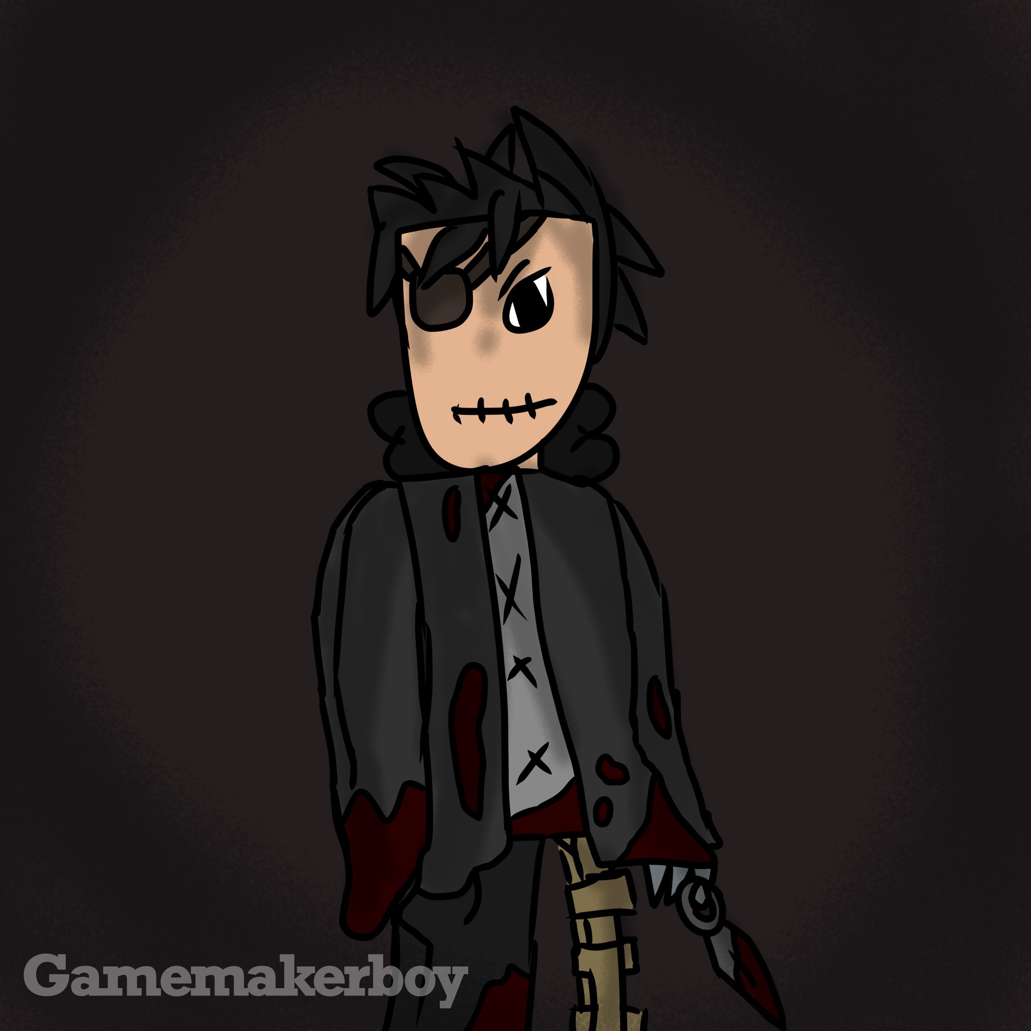 old gamemakerboy on X: The Slender (Im disappointed on how i drew