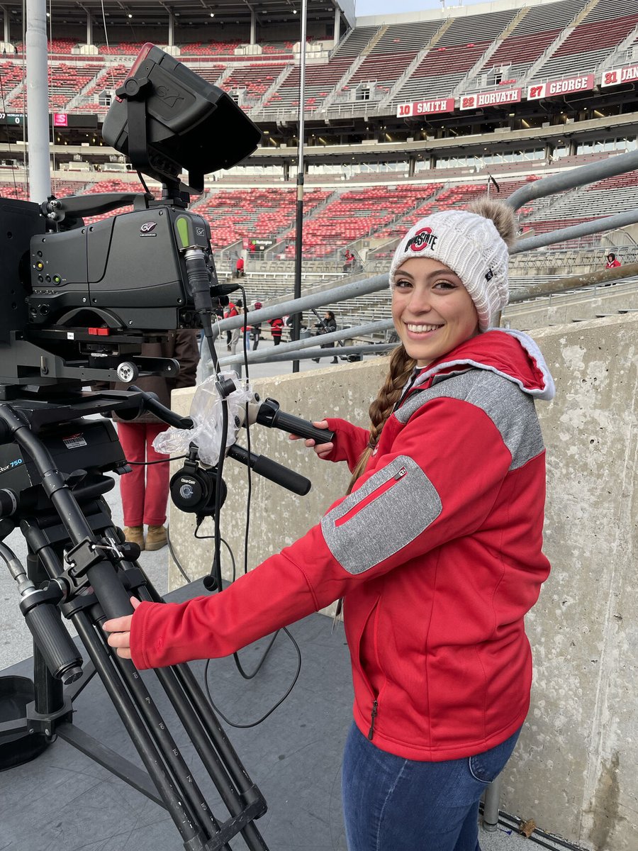 <a href="/DelawareAreaCC/">DelawareCareerCenter</a> Digital Design Alumni #girlboss Autumn Imhoff is running camera today for OSU vs Sparty game. Thank you to DACC Advisory Members Chuck Altizer and Russ Hoeflich for making these kind of opportunities possible for our grads! #iknowher <a href="/jimgaskill1/">Jim Gaskill</a> <a href="/CarrieTrusley/">Carrie Trusley</a>