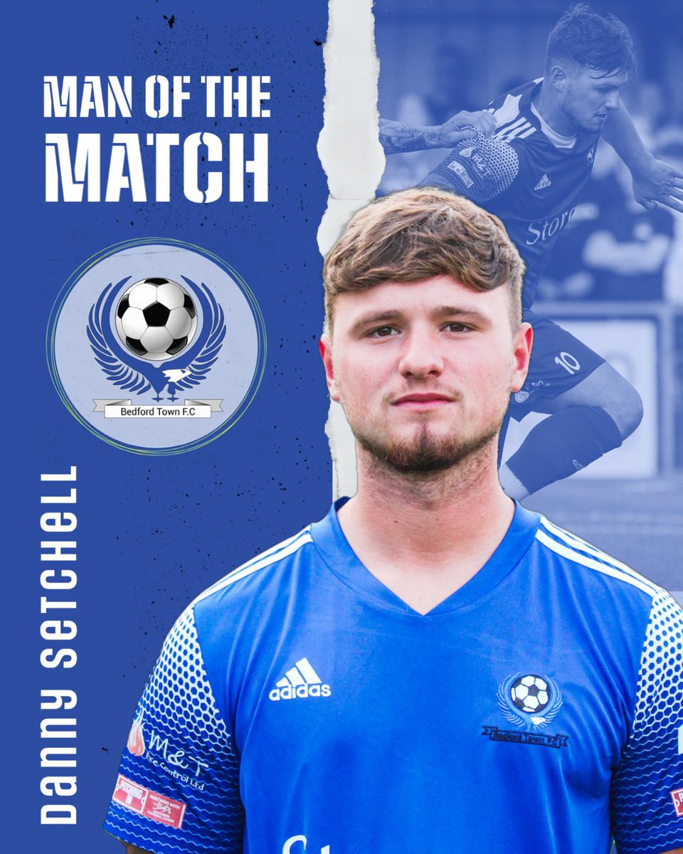 BedfordTown's tweet photo. 🌟 𝗠𝗔𝗡 𝗢𝗙 𝗧𝗛𝗘 𝗠𝗔𝗧𝗖𝗛 🌟

Today's MOM award goes to @setchey4

After scoring a 25-yard screamer 🚀 and putting in 💯 work-rate, Danny is currently awaiting a scan from his injury. We wish him all the best 🤞

#BTVWA  / /  #ManOfTheMatch  / /  #COYE https://t.co/TJREt4wmVa