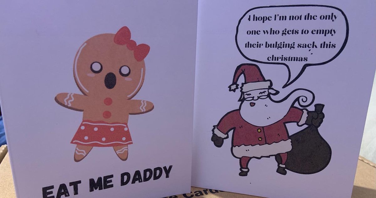 victoria_samson's tweet photo. Inappropriate gift cards are all the rave at the craft fair! I had no idea they’d be so popular.  I love watching people laugh when the read them! https://t.co/fWgCRDYaz1