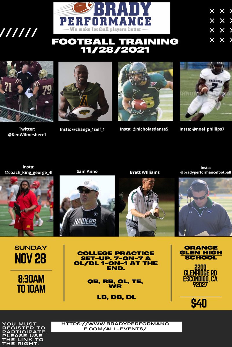 CoachDougBrady's tweet photo. https://t.co/auRsqFYzdh #footballtraining #southerncaliforniafootballtraining #quarterbacktraining #receivertraining #rbtraining #dltraining #lbtraining #oltraining #tetraining #dbtraining @KenWilmesherr1 https://t.co/1tFxuardIH