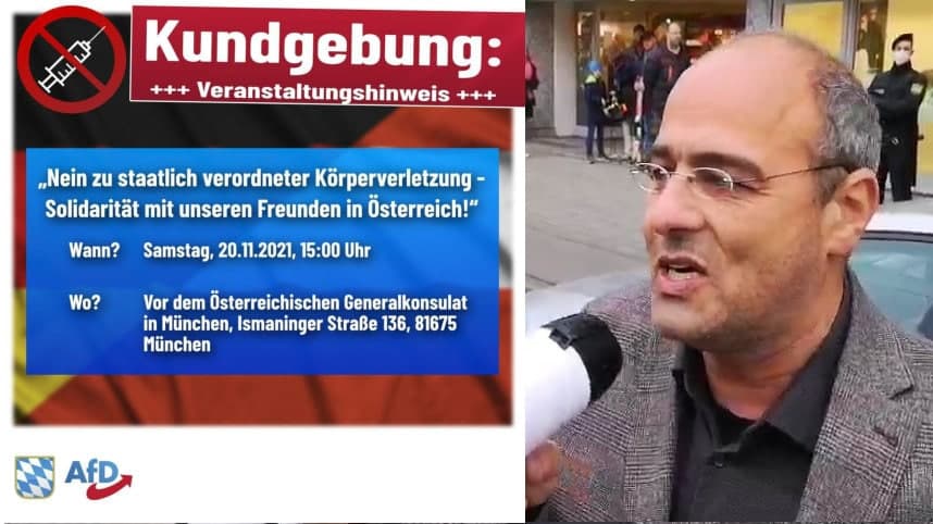 PeterBoehringer's tweet photo. Meine spontane Demo-Rede bei einer Solidaritätskundgebung mit den Freiheitsdemonstranten heute auf dem Heldenplatz in Wien
https://t.co/TyJOCHZPju 👈
#Impfpflicht #Heldenplatz #Muenchen @SZ https://t.co/PhIlsWrRs3