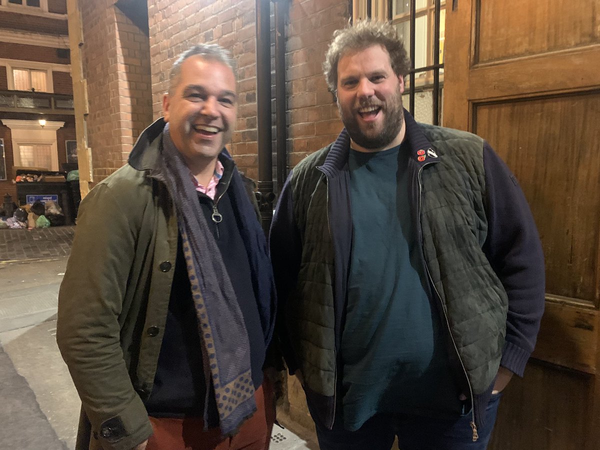dannysavage's tweet image. What else to do with someone whose made me laugh so much over the last couple of years? Great to meet @henrywlewis @mischiefcomedy after #magicgoeswrong brilliant and clever show today.