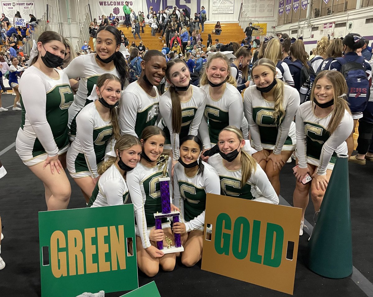 viewathletics's tweet photo. Congratulations to our V &amp; JV Cheerleaders for their outstanding efforts @ today’s Cheer Competition @ Cherry Hill West! JV placed 1st &amp; Varsity placed 1st &amp; were Grand Champs!! Awesome job Ladies!!
GO VIEW!!! https://t.co/EwPv5r2cYj