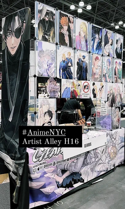 Hi #AnimeNYC I'm at artist alley H16 💖 Right across @Pictolita 
Thank you for visiting us!!! 