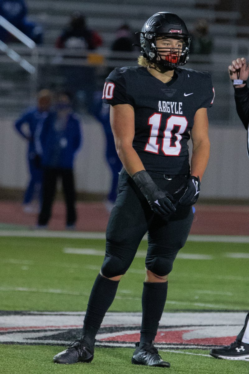 argylegridiron's tweet photo. 🏈 Area Players of the Game🏈

OVERALL - #10 Grant Mirabal
DEFENSE - #3 Jacob Robinson
OFFENSE - #7 Jett Copeland
SPECIAL TEAMS - #15 Devon Owen

🦅🦅🦅

#RE I #txhsfb 
@ArgyleISD I @ArgyleSports

Photos:@TheTalonNews https://t.co/oiJlcfCNIv