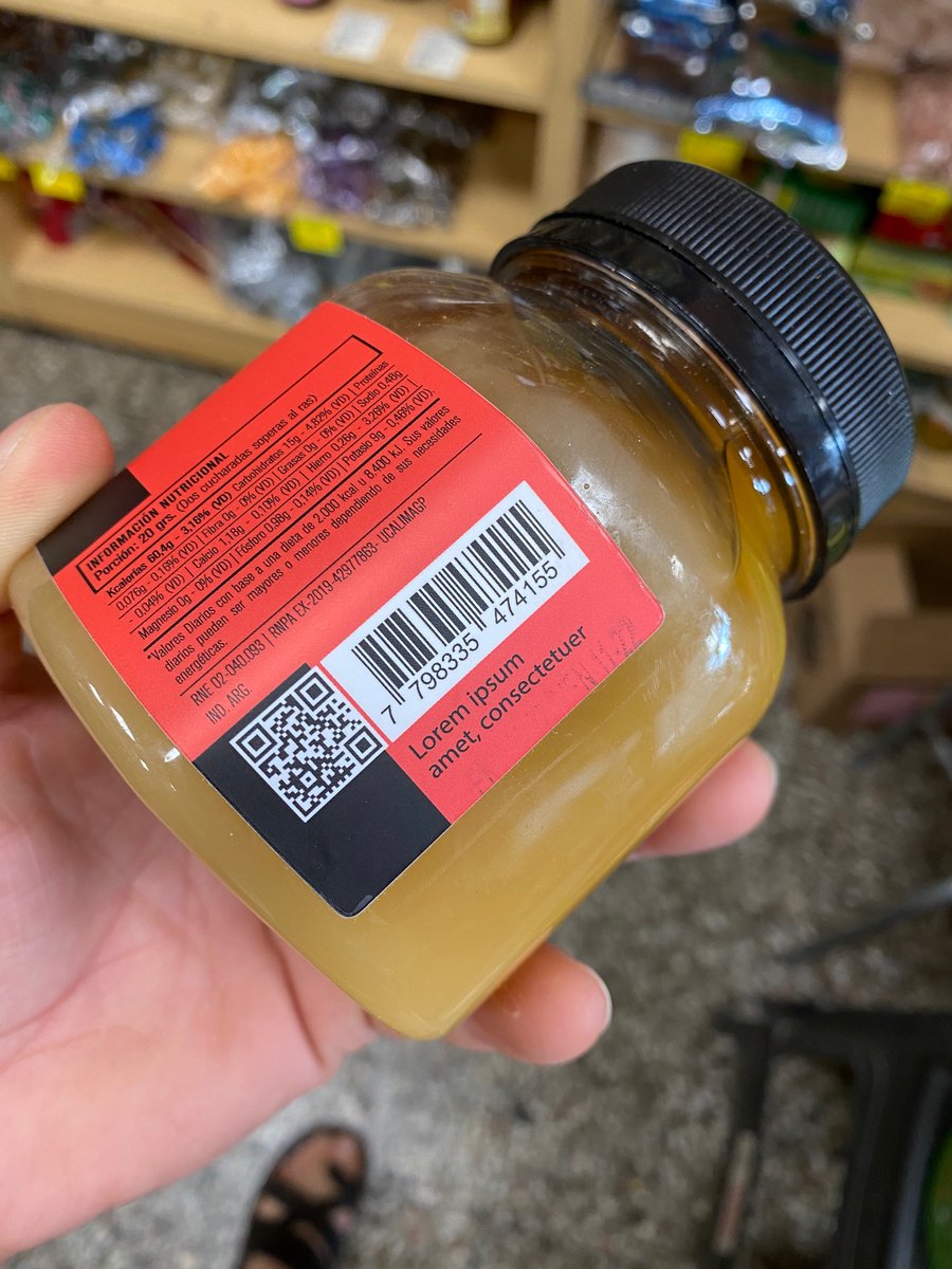 Recomiendo mucho la miel “Lorem ipsum” 👌