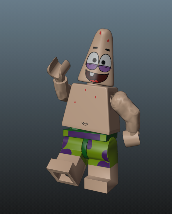 Patrick Rig 2d The Patrick rig is complete! #Mecabricks #Lego #Spongebob # ...