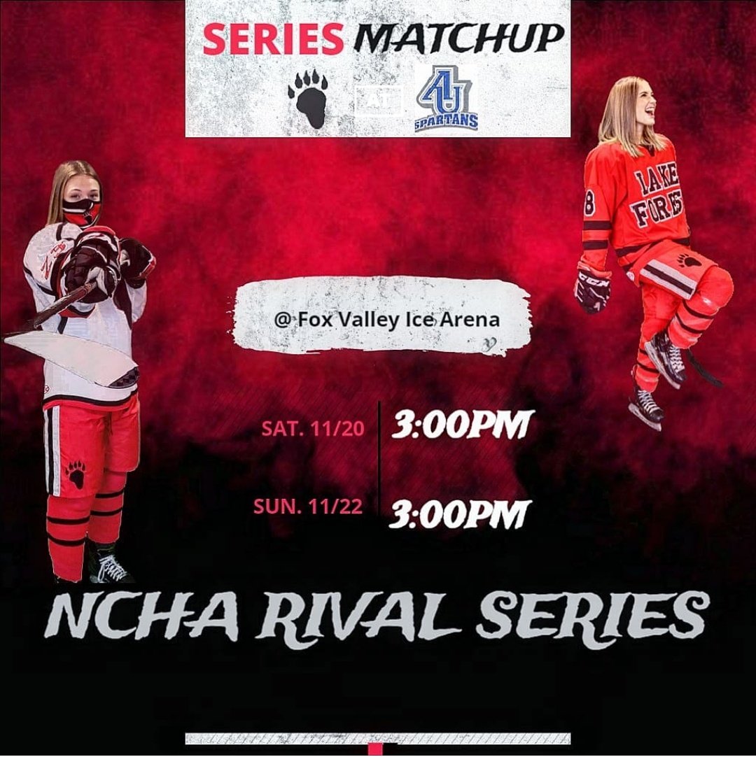 LFCWomensHockey's tweet photo. Your 🐻 back in action today battling a cross town rival @auspartan_whky . Big conference points up for grabs! Puck drops at Fox Valley 3pm CST. Watch live ⤵️ https://t.co/TIrH1W2FlC
 #letsgoforesters #allgasnobreaks⛽️⛽️⛽️🏁🏁🏁 #nchahockey https://t.co/fm7my2SoUT