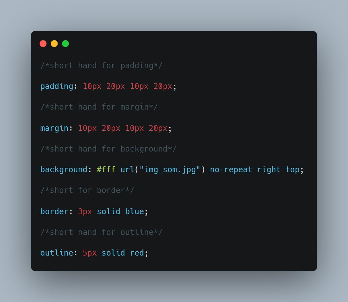 Anna2_web's tweet image. I have written some CSS shorthand properties.👇
#100DaysOfCode