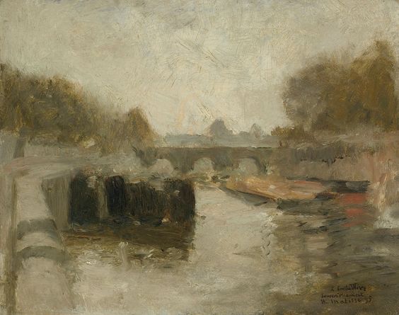 Le Pont, 1895 wikiart.org/en/henri-matis… #impressionism #matisse