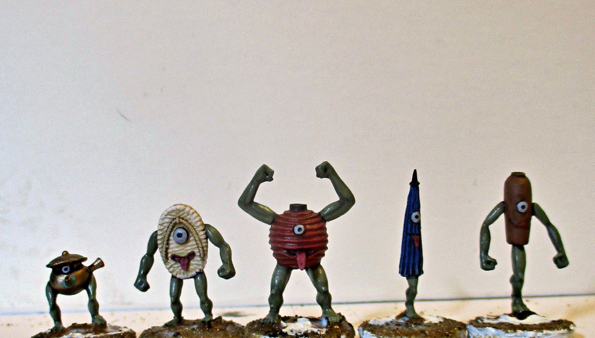 ADCPainting's tweet image. I'm sure I've painted stranger things than these, but I can't remember any right now....

(Tsukumogami/付喪神 by CP Models)