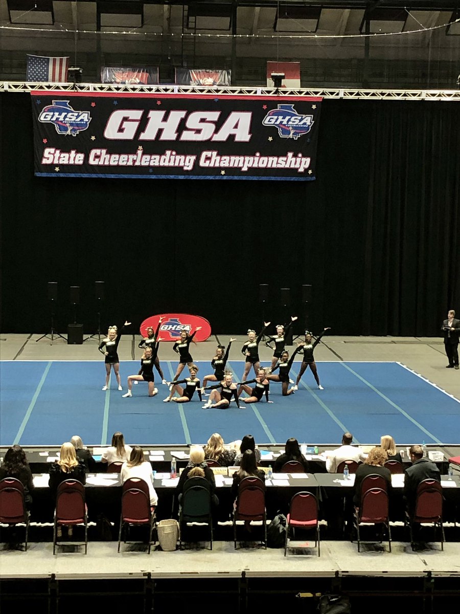 Proud of our EHS Competition Cheerleaders <a href="/EastsideHSCheer/">Eastside Cheerleading</a> at the AAAAA GHSA State Championship!