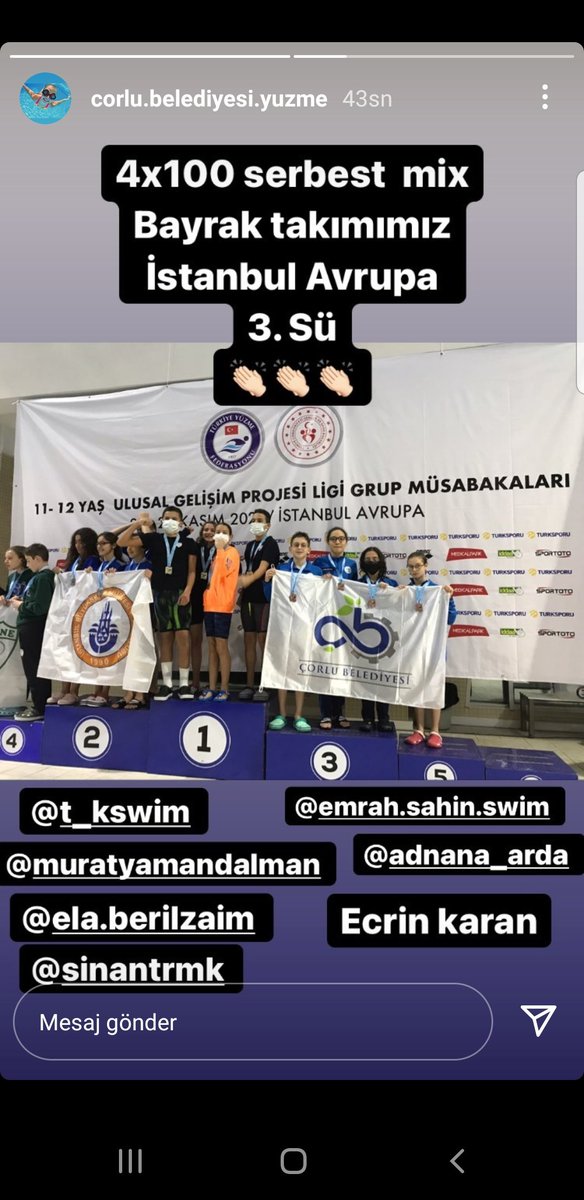 Veee bayrakda da 3.lük...🧿