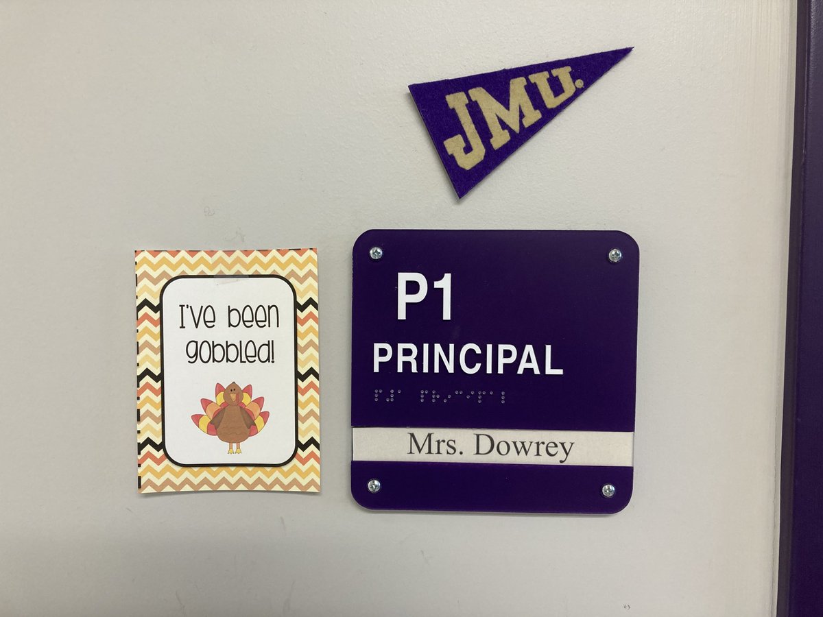 This principal got “gobbled” today.  What a fun way to create positive moral moments! ⁦⁦⁦⁦<a href="/PVES_Panthers/">Pleasant View Elem.</a>⁩ ⁦<a href="/PamDowrey/">Pam Dowrey</a>⁩