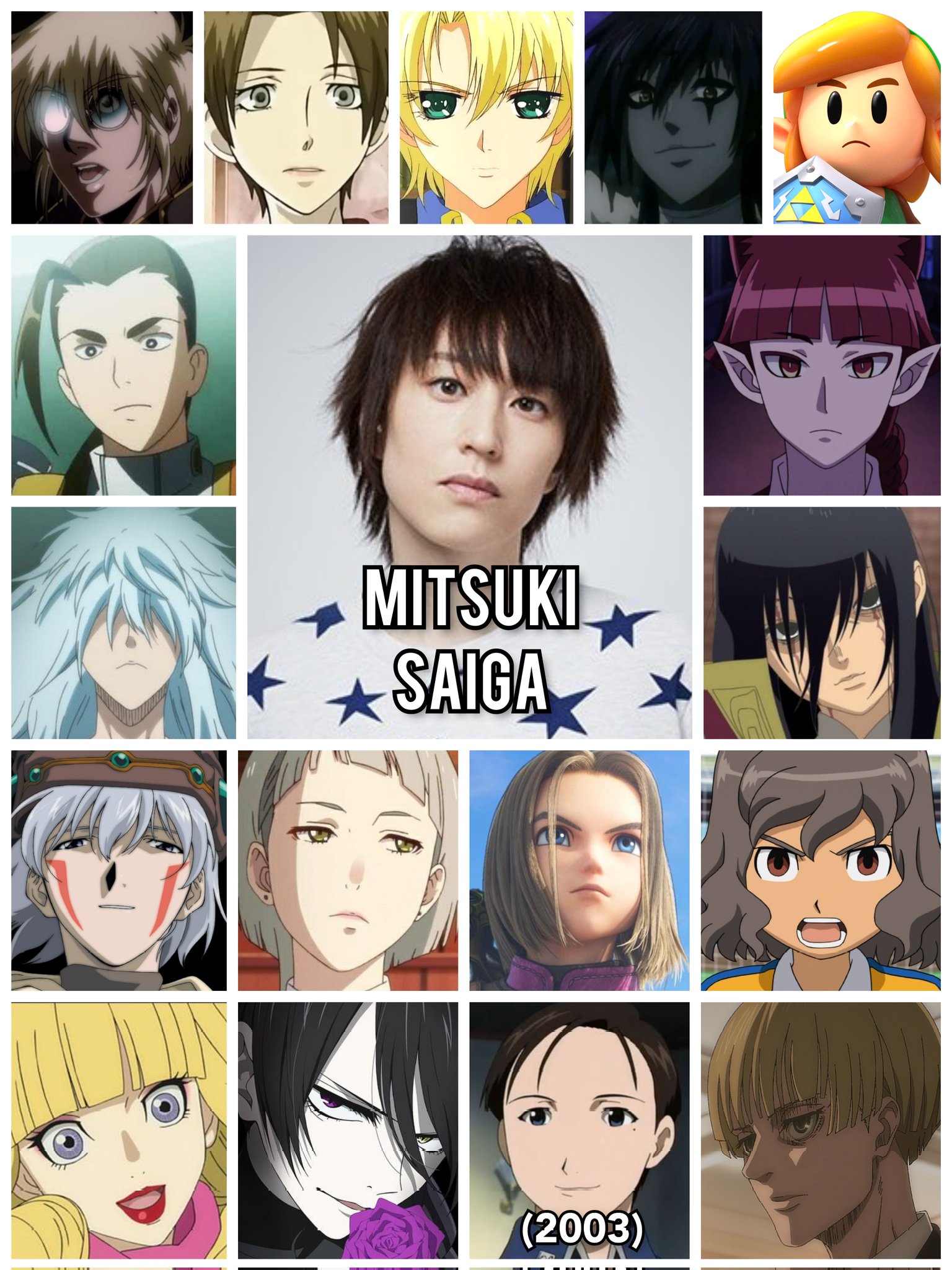 Personagens Com os Mesmos Dubladores! on X: Juro que fiquei chocado pelo  currículo desta mulher; o poder vocal da seiyuu Mitsuki Saiga é  simplesmente incrível! Mitsuki é conhecida por ser a voz