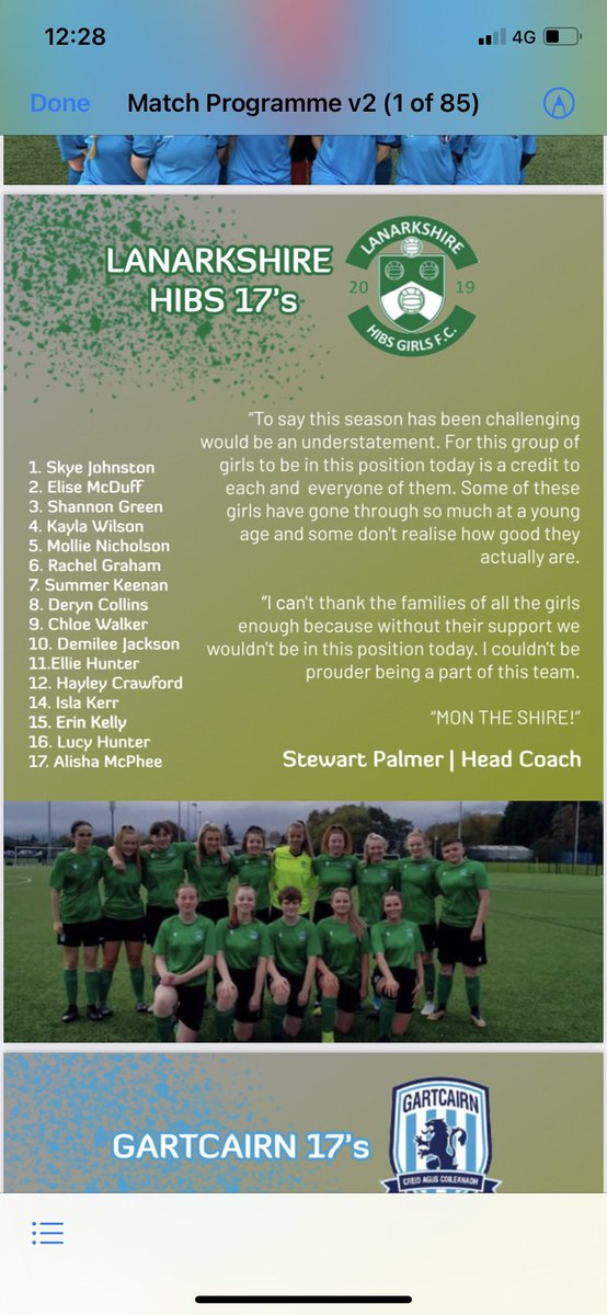 Team mascot ready not sure any of rest of us are ahead of Tnrrw <a href="/ScotWFootball/">Scottish Women’s Football</a> <a href="/ScotFACentral/">Central Region</a> league cup finals tnrrw.  Good luck to our 13’s/17’s in their finals and indeed to all taking part.