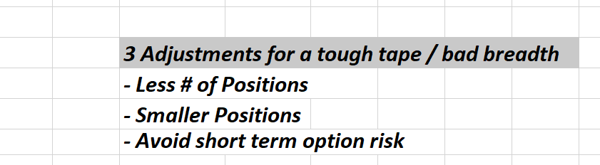 cfromhertz's tweet image. lot of false moves last week (names initially starting higher in beginning of day then selling off hard) 

when Market Breadth is poor .. make adjustments ..

if you notice, I have this displayed in my eod videos as a reminder