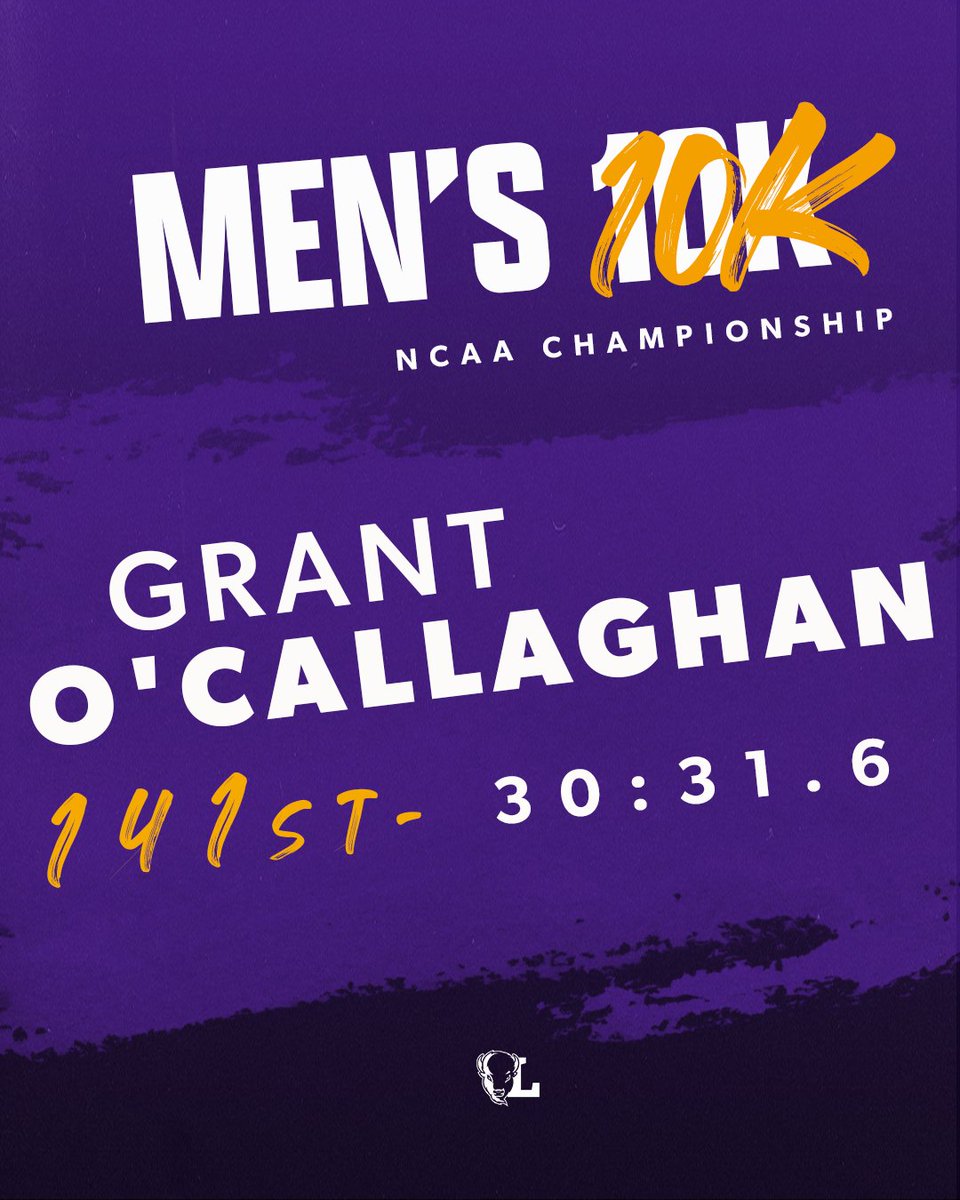 Give it up for Grant‼️ 

As the third Bison to compete in the NCAA Championships, O'Callaghan finishes 141st with a time of 30:31.6 in the 10K👏

#IntoTheStorm ⛈️ | #HornsUp 🤘