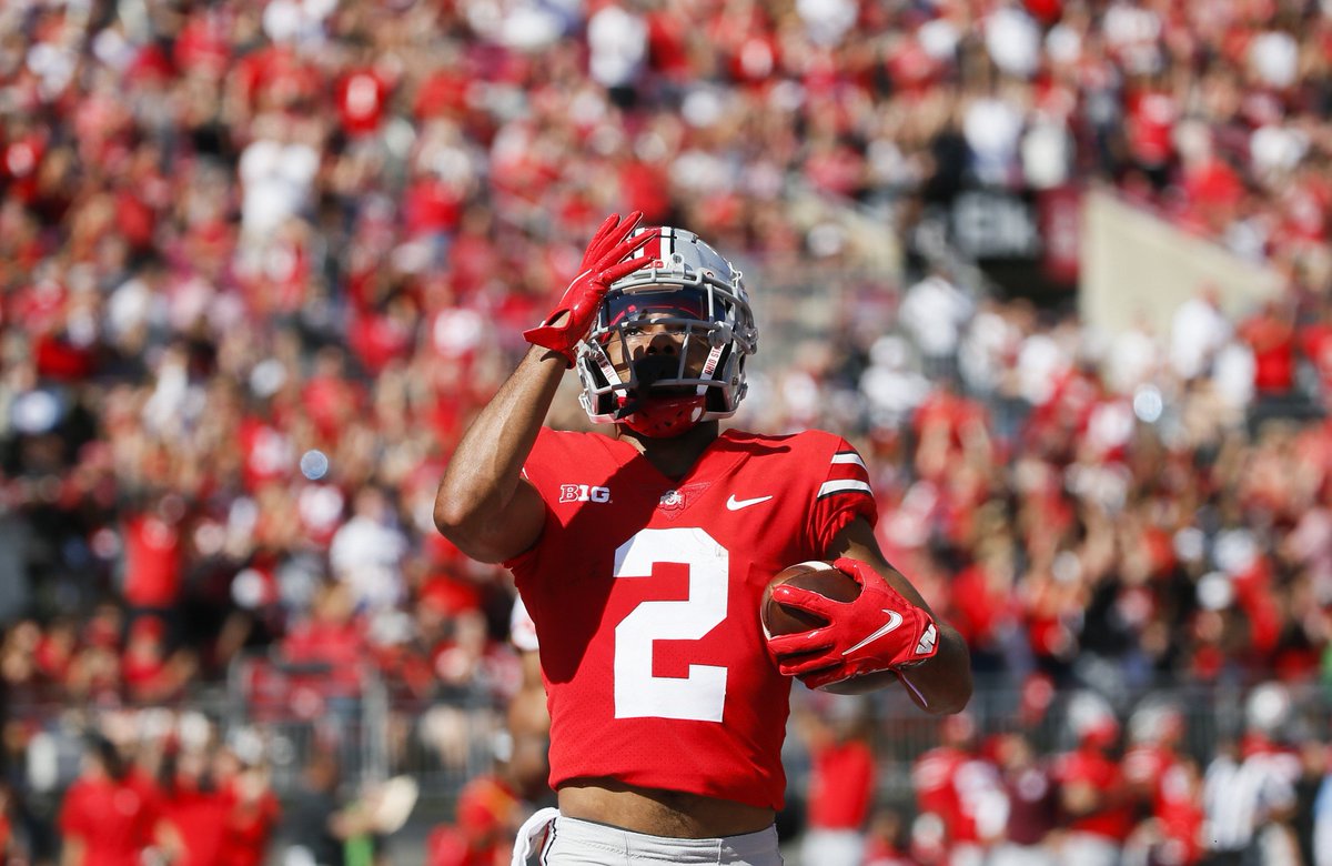 PFF_College's tweet photo. Chris Olave just broke the record for most TD catches by any Ohio State player ever (35)

@OhioStateFB https://t.co/IKZqPO6tBP