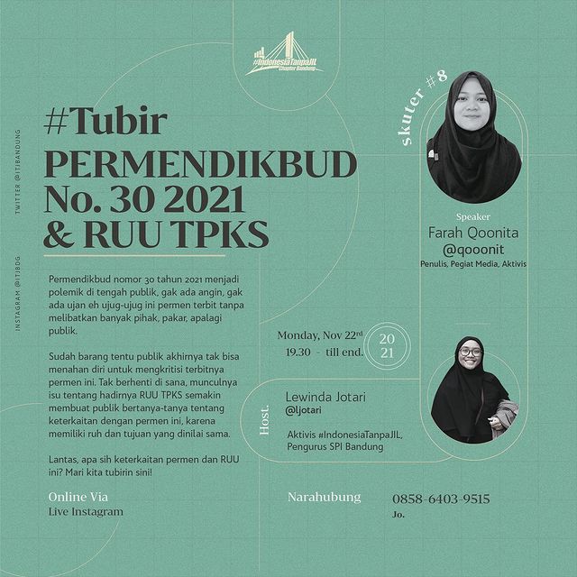 Permendikbud nomor 30 tahun 2021 menjadi polemik di tengah publik, gak ada angin, gak ada ujan eh ujug-ujug ini permen terbit tanpa melibatkan banyak pihak, pakar, apalagi publik.

Sudah barang tentu publik akhirnya tak bisa menahan diri untuk mengkritisi terbitnya permen ini.