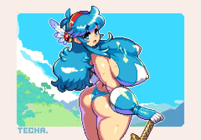 #ドッターさんが自己紹介
セクシーなドット絵を描く湯村と健全なよい子向けのドット絵を描く裏湯村です 