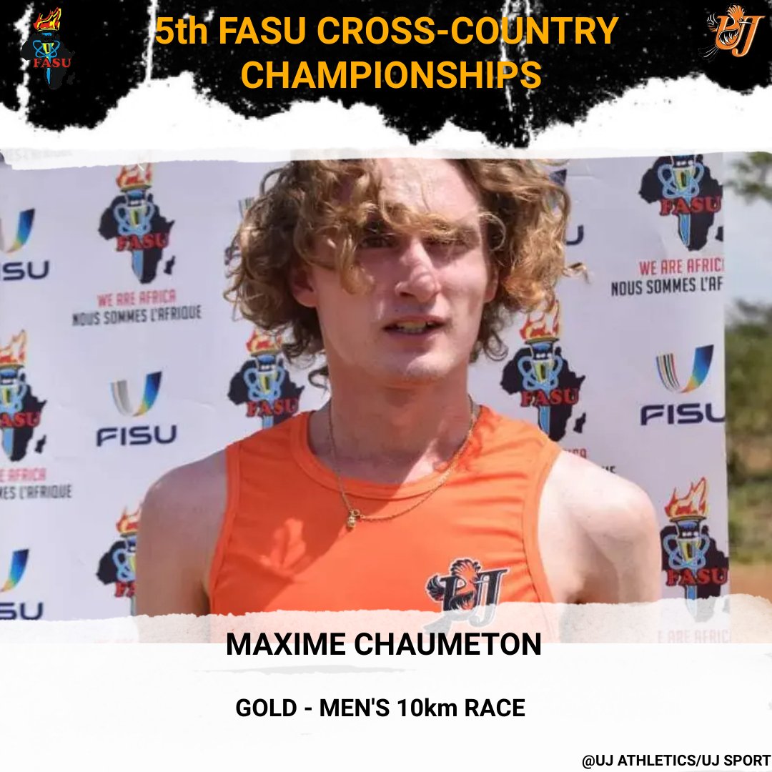UJ_Sport's tweet photo. #UJAllTheWay #ujathletics #fasucrosscountry

UJ's Maxime Chaumeton ran a 30:54.0 in the men's 10km race to claim gold in the @fasuafrica 5th cross-country championships.

🥇Maxime Chaumeton - @go2uj
🥈Chirchir Geoffry - Egerton University
🥉Ngeno Emanuel - Kenyatta University https://t.co/0TqhHgMpDB