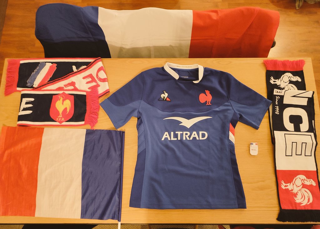 On est prêt pour ce soir !
Pour ce tant attendu 🇨🇵France vs Nouvelle-Zélande🇳🇿
<a href="/Paramourdurugby/">Société Générale Rugby</a> <a href="/FranceRugby/">France Rugby</a>  #FRANZL #Rugby #XVdeFrance 🏉❤️