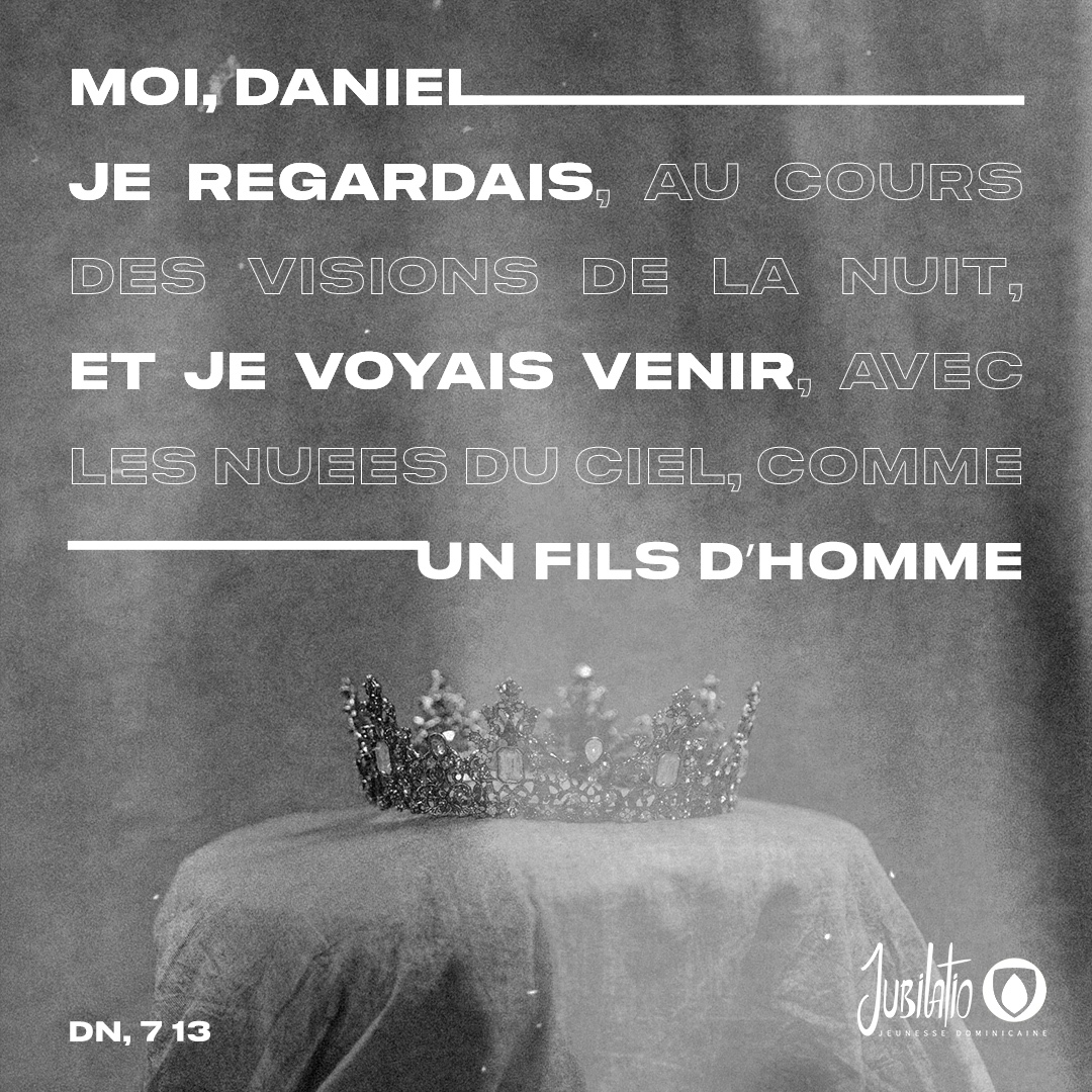 JUBILATIO_JD's tweet photo. « Fils de l’homme ». Daniel s’adresse au croyant persévérant dans la foi malgré les persécutions 🔥 Il les réconforte et les encourage, assurant l’avènement du Royaume de Dieu 🙏🏻
le Christ réalise cette promesse : en sa personne le Royaume de Dieu est au milieu de nous ! https://t.co/TCc9pr7NPv
