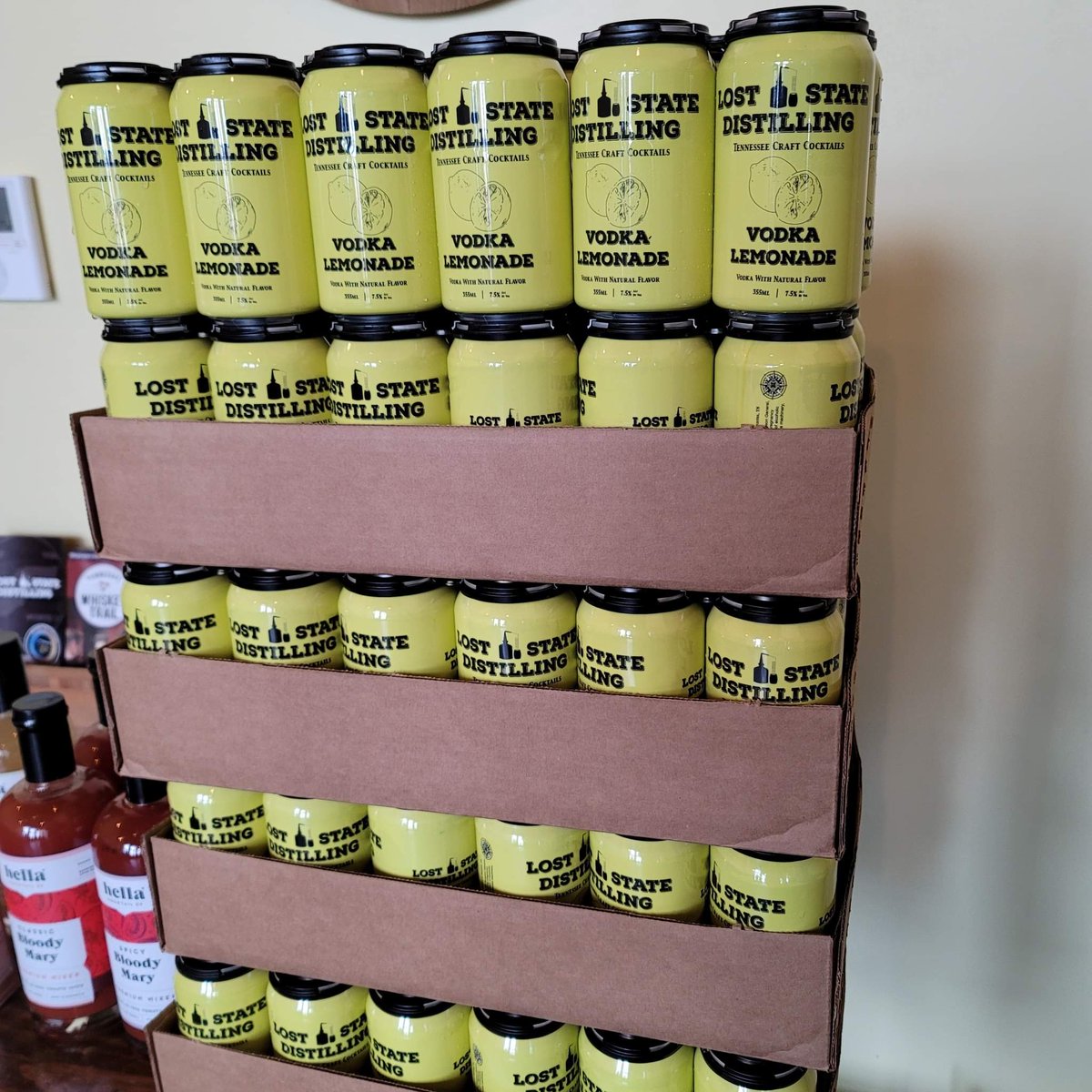 TheLostState's tweet photo. Our Vodka Lemonades are back in stock for the weekend! Only currently available in the tasting room so stock up before they are gone! 

#loststatedistilling #discoverbristol #drinklocal #vodkalemonade #tennesseecraftcocktails #cannedcocktails #madeinbristoltn #tnwhiskeytrail https://t.co/yOrSzXqQ6R