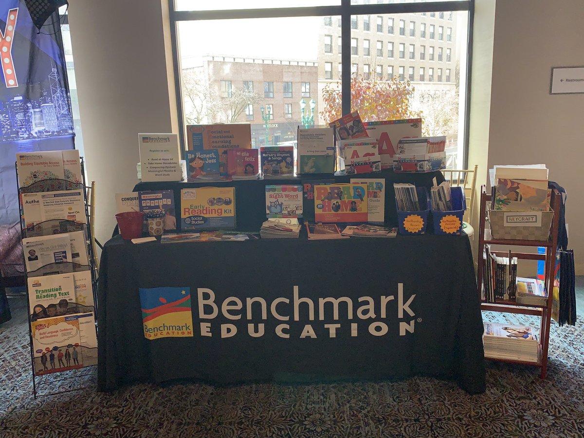 MarjieCNY's tweet photo. Day 2 of #NYSPTA conference. Be sure to stop by our #Benchmarkedu booth! Register for our raffle & explore our literacy resources for your teachers, school & families! Our @ReycraftBooks and Authentic Voices books have been a hit! #PTA #familyresources #literacy #earlyliteracy https://t.co/opuT1KNLPN