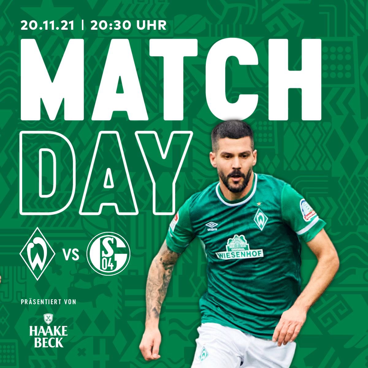 wb_norge's tweet photo. MATCHDAY ⚽️⚽️⚽️

Werder ➖ Schalke 04

⏰ 2️⃣0️⃣:3️⃣0️⃣

#svws04 #werder #blnor https://t.co/ZzkpGUAcRW