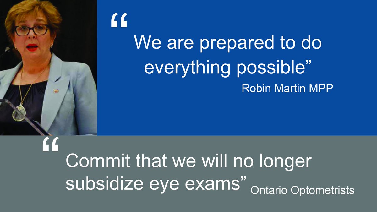 It is a simple ask <a href="/RobinMartinPC/">Robin Martin</a>. Commit that Ontario Optometrists will no longer need to subsidize eye exams and we can get back to seeing patients tomorrow. #SaveEyeCare #onpoli <a href="/NatKusendova/">Natalia Kusendova-Bashta</a> <a href="/Sflecce/">Stephen Lecce</a> <a href="/MacLeodLisa/">Lisa MacLeod</a>