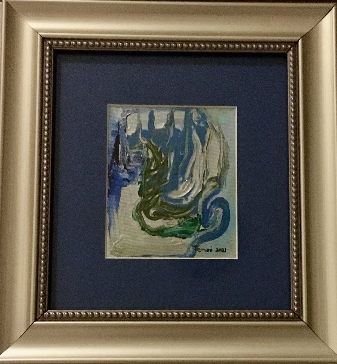 Teruni2's tweet photo. Acrylic on 12x10cm canvas 2021 https://t.co/6AleIE8et8
