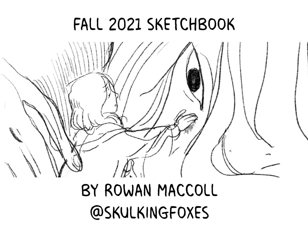 Hey folks! 
My seasonal digital sketchbook is finally up for s@le! 26 pages pages of never before seen sketches, failed illustrations, and dumb comics! So many dumb comics!
(link in the next tweet) 