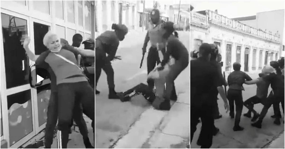 FelixLlerenaCUB's tweet photo. Lázara Karenia González Fernández tiene 28 años y es residente en Cárdenas, Matanzas.

El 11 de julio cuando salió a manifestarse pacíficamente fue brutalmente arrestada por 3 oficiales boinas rojas.

Karenia lleva más de 130 días tras las rejas!!

Karenia es INOCENTE!! https://t.co/xOD8pTEZZU