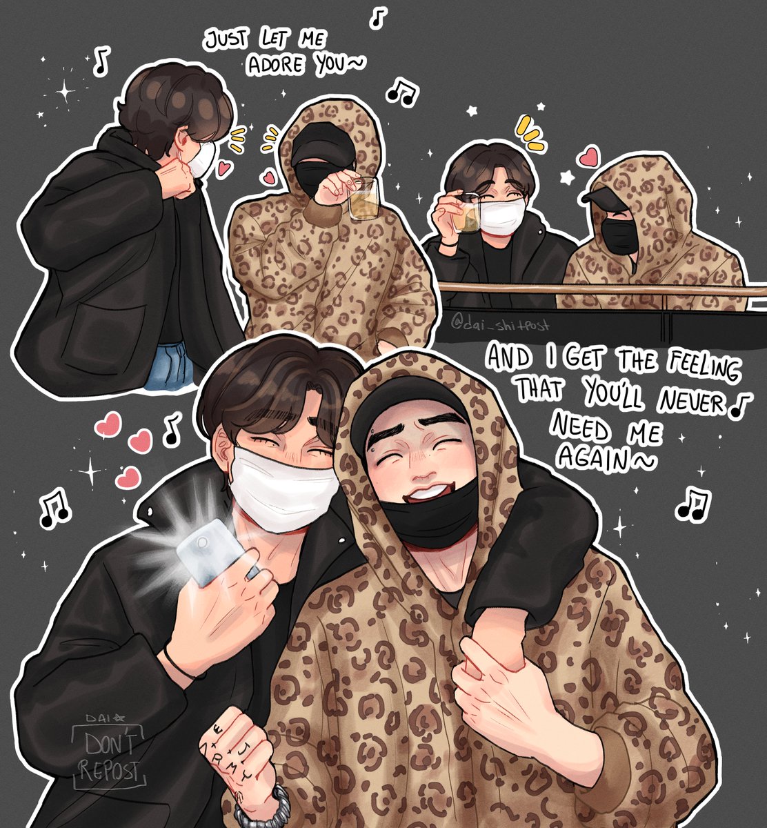 dai_shitpost's tweet photo. 🐰🐻💕🎶 https://t.co/En2Sy9ggfE