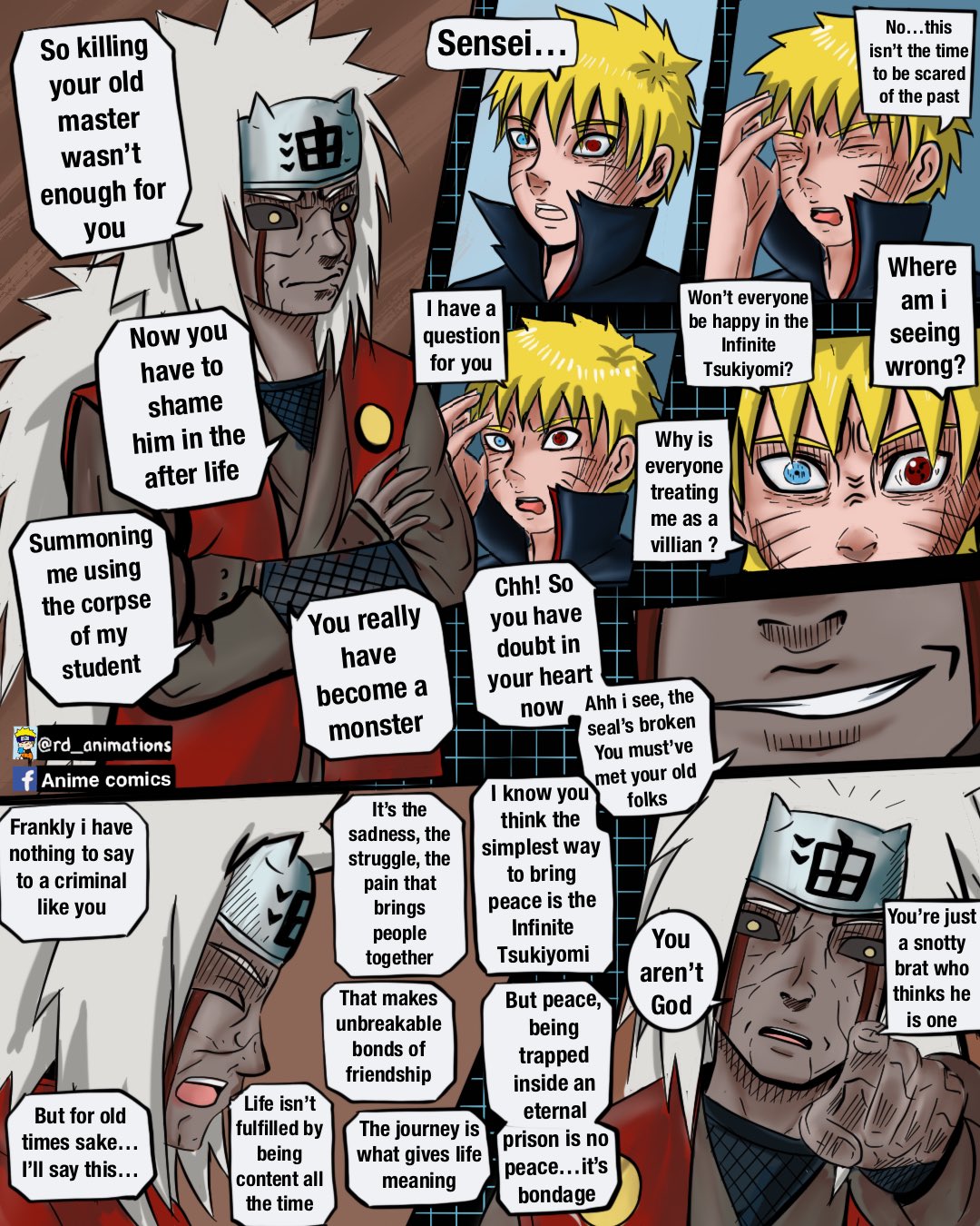Rd animations on X: Evil naruto part 40 . Would you like to be in an  infinite Tsukiyomi and live a happy life or do u want to struggle……..i  would want the