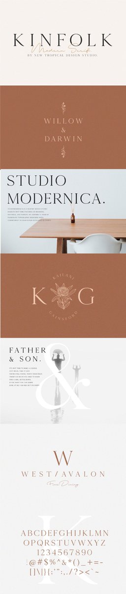 DavidZydd's tweet photo. KINFOLK - Modern Serif Font https://t.co/PregTpccW2  #instagramstories #display #classy #webopenfontformat #typography #caps #display #display #handbrushed #bold #handwriting https://t.co/T0i4KCJn5m