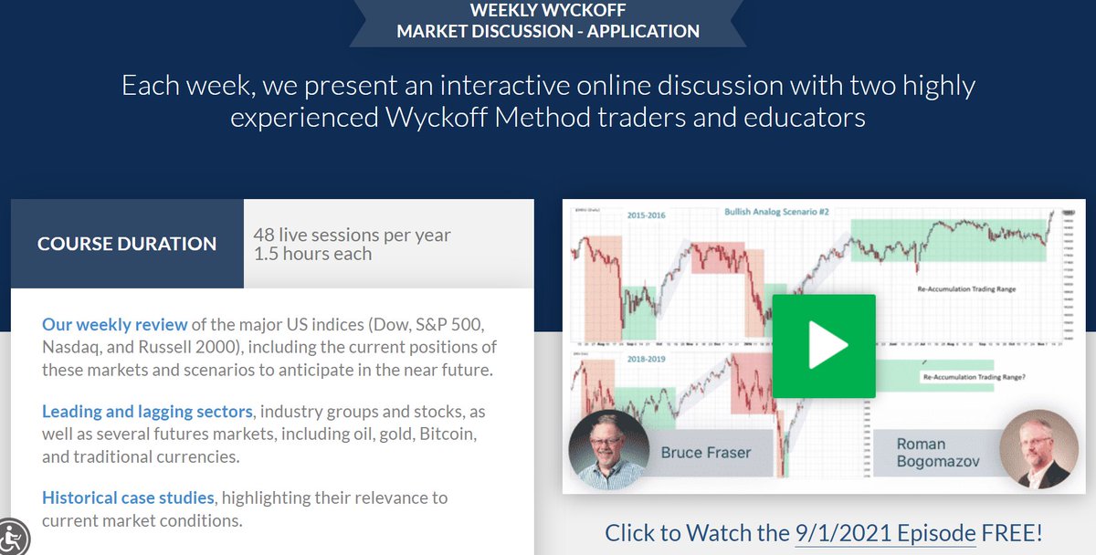 WyckoffAnalysis's tweet image. 📅December 1 - FREE #Wyckoff #MarketDiscussion. Join top analyst Roman Bogomazof and Bruce Fraser as they discuss current stock indices, gold, oil, Bitcoin and more from a Wyckoff perspective.
👉ow.ly/uFW150GSwgg