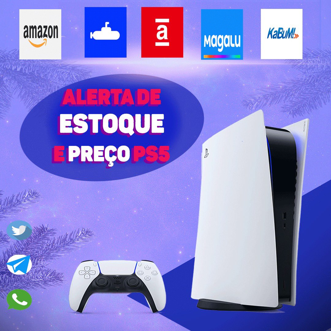 CORRE! PS5 com mídia física e digital disponíveis na  em