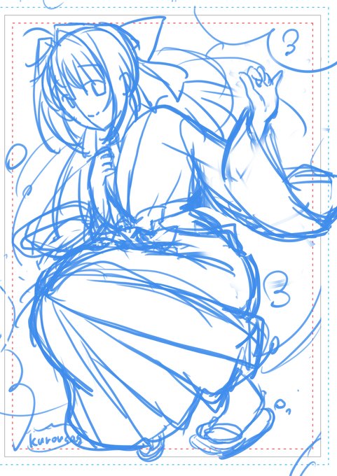 冬コミ用ブランケットのコンテ描いたんだけど、服は巫女にしようか悩んでます
どうしようかな・・・・ 