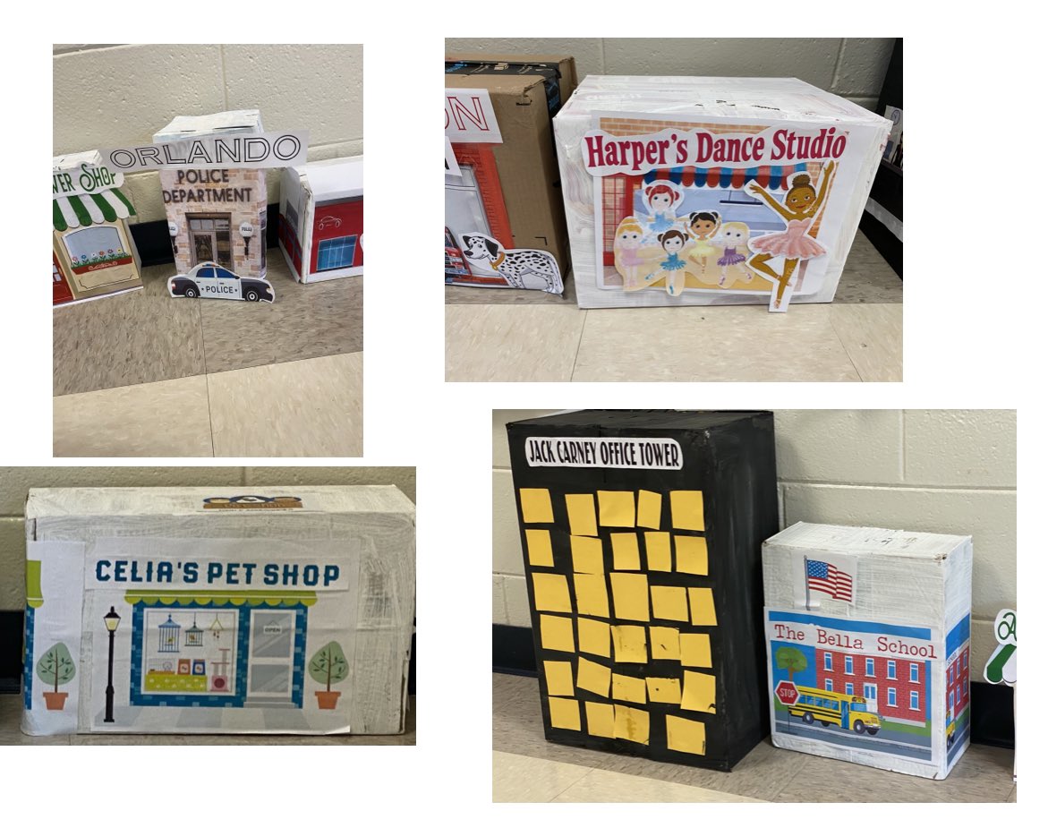 rennkidsWTJ's tweet photo. Our Pre-K did an amazing job working on their imaginary community. They selected their own business or store to create! ๐คฉ#communityunit๐๐
#creativelittles๐กโ๏ธ https://t.co/1WfywH0IKp