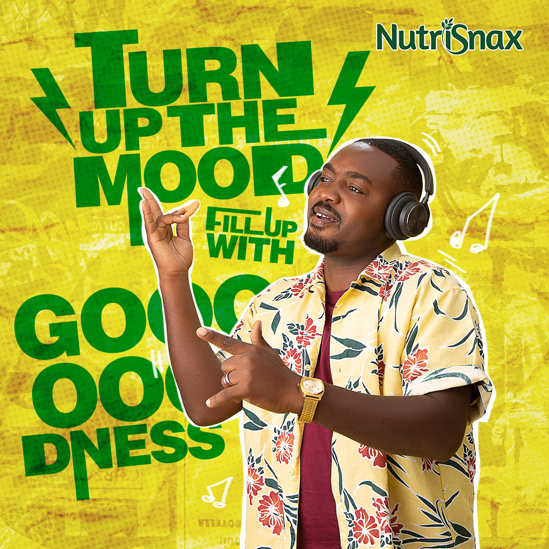 You know what goes best with music, silence or conversation? A delicious bite of NutriSnax! Where’s yours? #TastyGoodness #NutriSnax