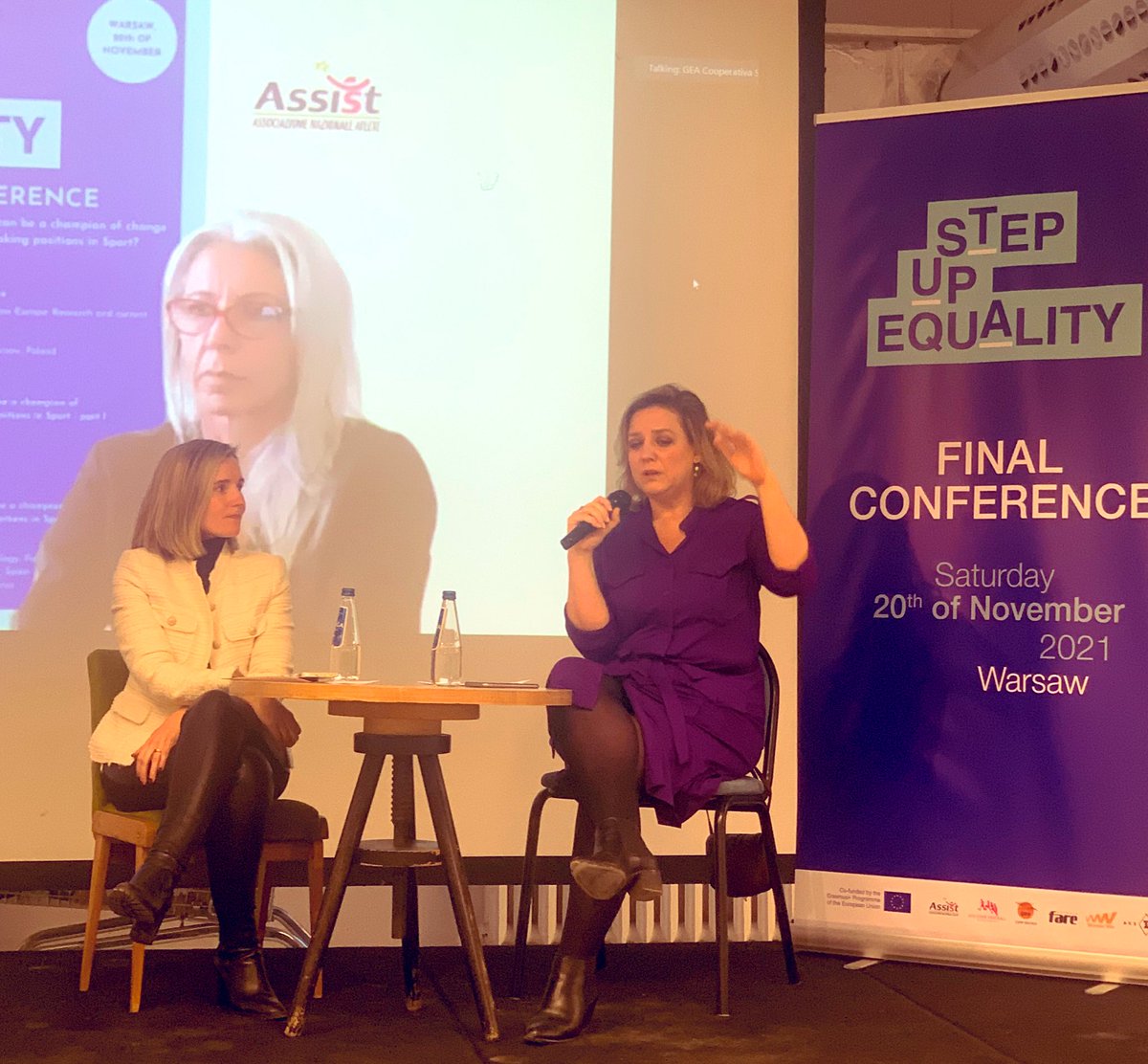 Pavel_Klymenko's tweet photo. Dr. @juliakubisa on tackling gender discrimination in sport: ‘Responsibility to prevent and address has to be shared - clear mechanisms to report, training for coaches on how to recognise and how not to discriminate, support. The burden can’t lie on the victims’ #StepUpEquality https://t.co/vD9ueXlfup