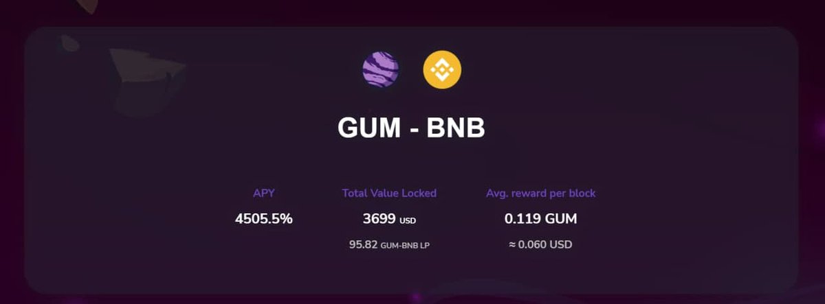 💥 New pool is now live at 
farm.gourmetgalaxy.io

Enjoy Gummers !!!