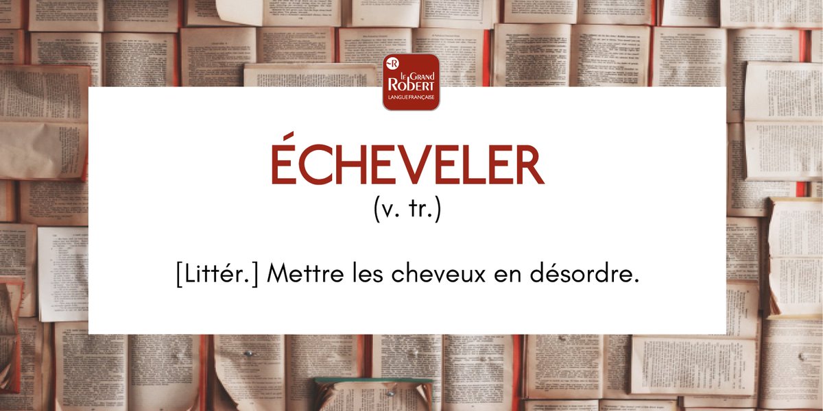 Le Robert on Twitter "Le verbe littéraire écheveler signifie « mettre les cheveux en désordre