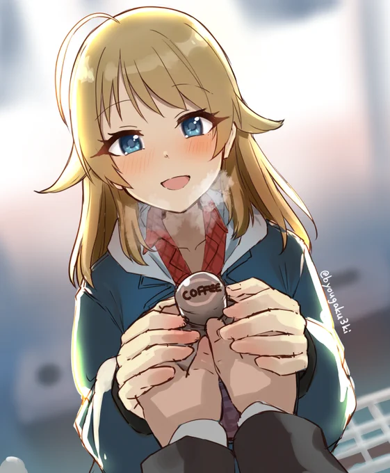 こうするとあったかいでしょ?
#シャニマス版深夜の真剣お絵かき60分一本勝負
 #八宮めぐる 