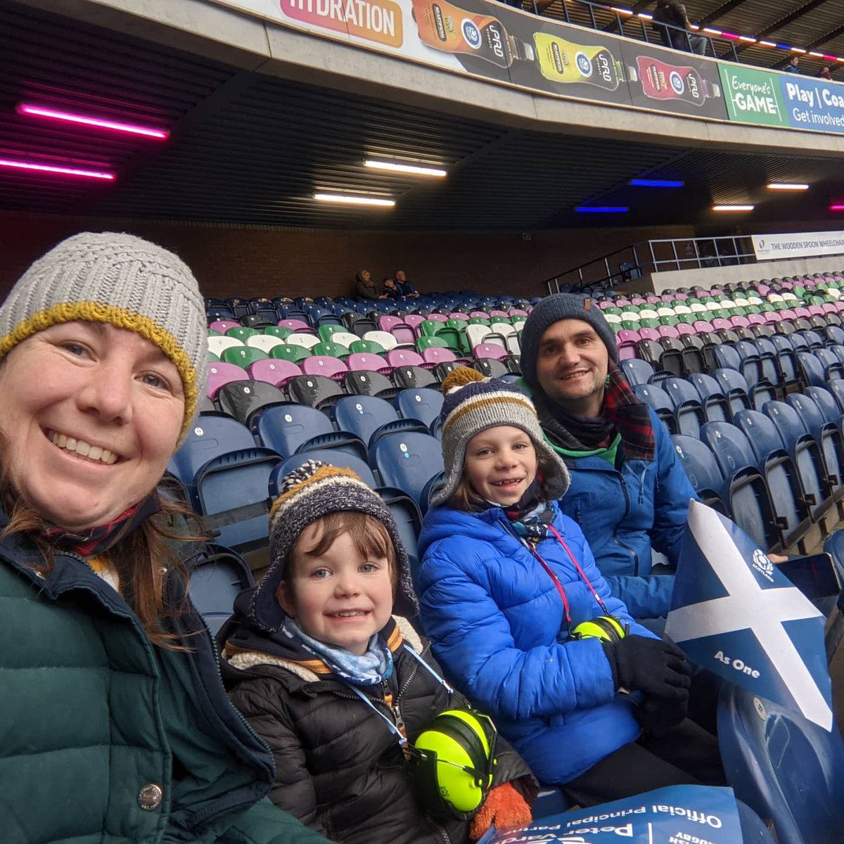 So this happened today...
Luke's video of him shouting on the bridge got 68k likes on FB! So <a href="/Scotlandteam/">Scottish Rugby</a> invited us all to the game and Luke got to deliver the match ball onto the pitch at a sold out Murrayfield!!!
#AsOne #goscotland #rugby #scotlandrugby #murrayfield